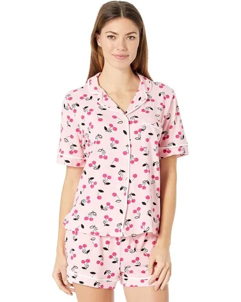 Пижамный комплект DKNY Short Sleeve Boxer PJ Set, цвет Cherries