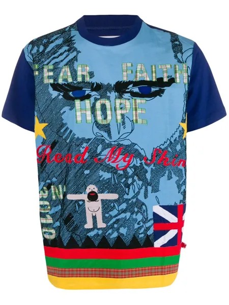 Walter Van Beirendonck Pre-Owned футболка 2011-го года Read My Skin в технике пэчворк
