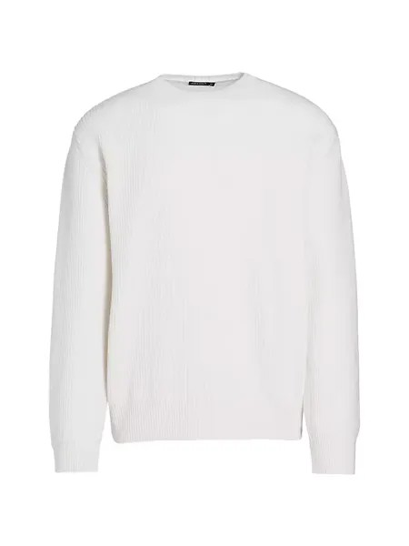 Кашемировый свитер Oasi с круглым вырезом Zegna, белый