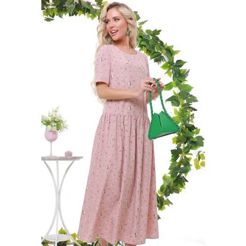 Платье DStrend, размер 56, розовый