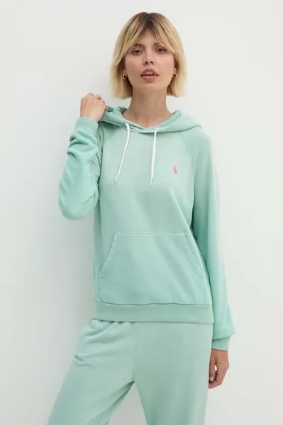 Хлопковая толстовка Polo Ralph Lauren, зеленый