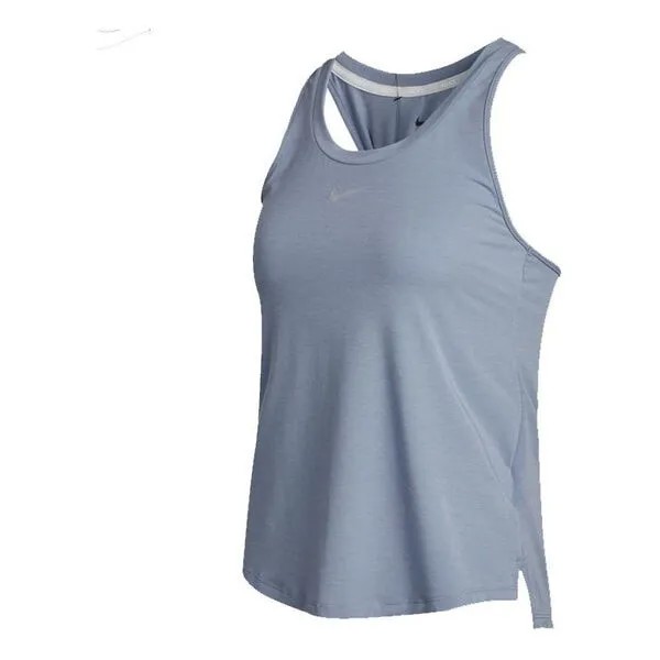 Футболка one luxe df std tw tnk повседневные вентилируемые спортивные жилеты Nike, синий