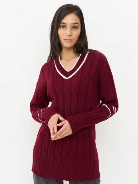 Пуловер женский VAY 5212-41121 красный 52 RU