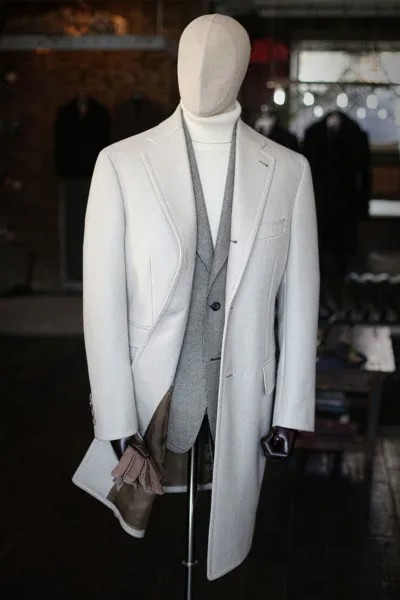 Осенне-зимняя официальная Мужская зимняя белая длинная куртка джескет уличная мужская одежда с вырезом на воротнике Свободное пальто с дли...