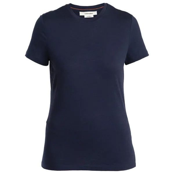 Рубашка из мериноса Icebreaker Women's Merino 150 Tech Lite III S/S Tee, цвет Midnight Navy