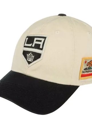 Бейсболка AMERICAN NEEDLE арт. 43572A-LAK Los Angeles Kings United NHL (кремовый / черный), размер UNI