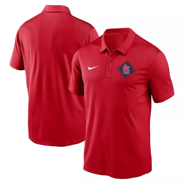 Мужское красное поло St. Louis Cardinals Diamond Icon Franchise Performance Nike