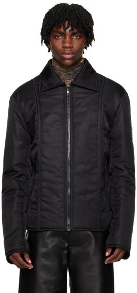 Черная куртка с нашивками MM6 Maison Margiela
