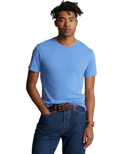 Футболка Polo Ralph Lauren Custom Slim Fit Soft Cotton, цвет Summer Blue