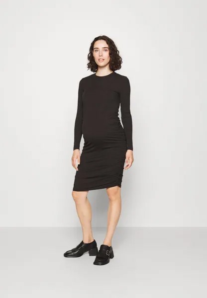 Платье из джерси OLMITSI  RUCHING ONLY MATERNITY, черный