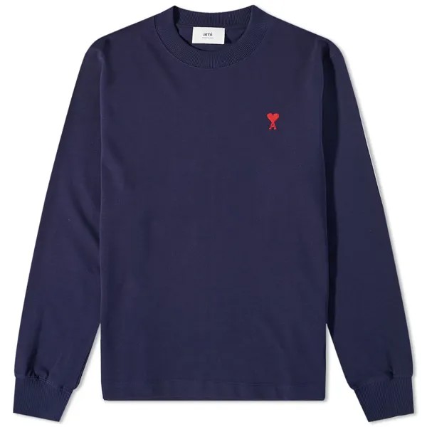 Футболка AMI Long Sleeve Tonal Small A Heart Tee