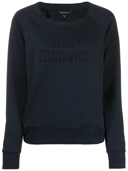Armani Exchange джемпер с тисненым логотипом