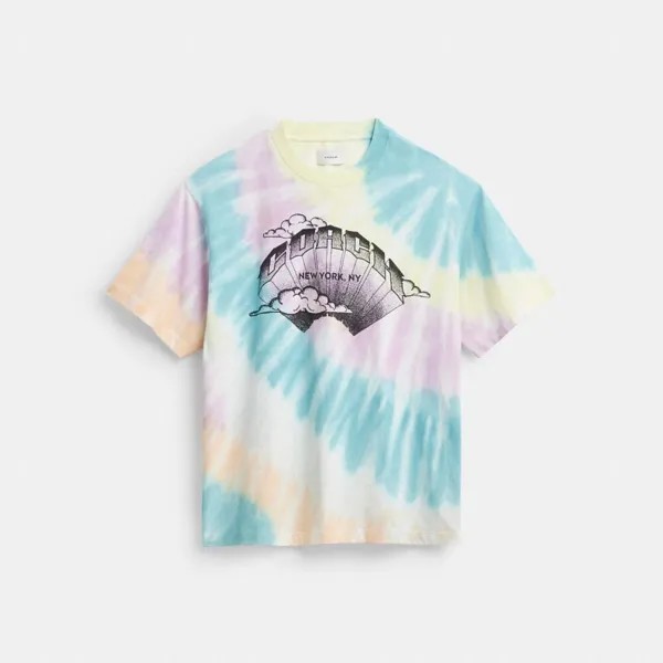 Футболка COACH Tie Dye Crewneck, цвет Tie Dye
