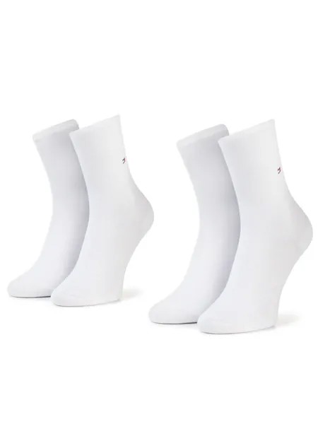 Комплект из 2 высоких женских носков Tommy Hilfiger, белый