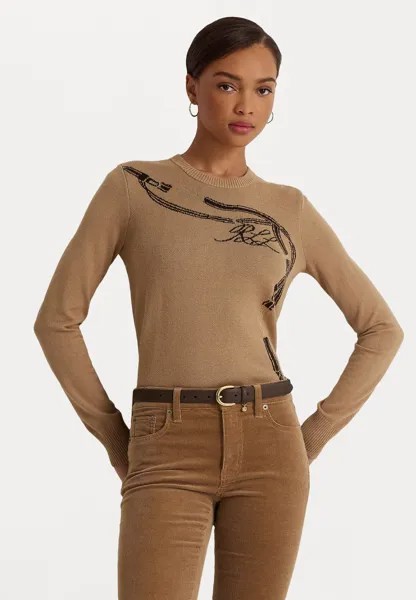 Свитшот Lauren Ralph Lauren JANITRA LONG SLEEVE, классический светло-коричневый цвет