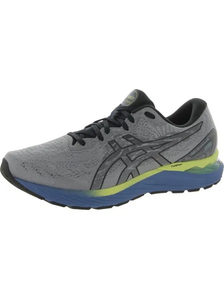 Мужские кроссовки для бега с сеткой Gel Cumulus 23 ASICS, цвет Carrier Grey/Piedmont Grey/Blue/Green