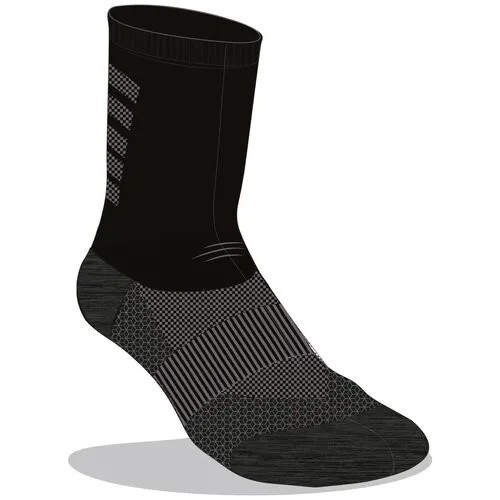 Носки тонкие высокие из шерсти мериноса для бега RUN900 черные, размер: 43/46, цвет: Черный KIPRUN Х Декатлон