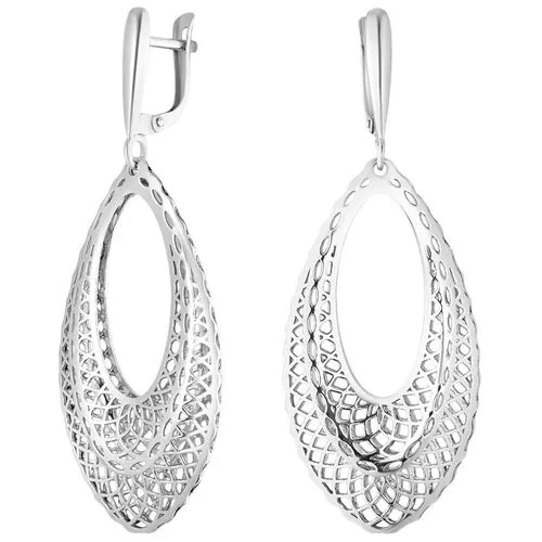 Серьги Ювелир Карат, серебро, 925 проба