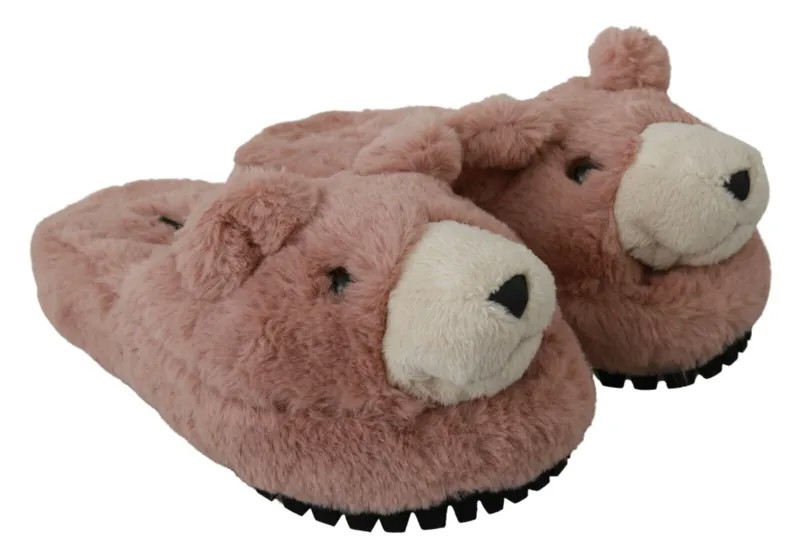 DOLCE - GABBANA Shoes Розовые домашние тапочки с медвежонком Сандалии EU35 / US4,5 Рекомендуемая розничная цена 700 долларов США