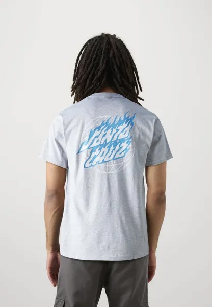 Футболка с принтом Global Flame Dot Unisex Santa Cruz, спортивный вереск