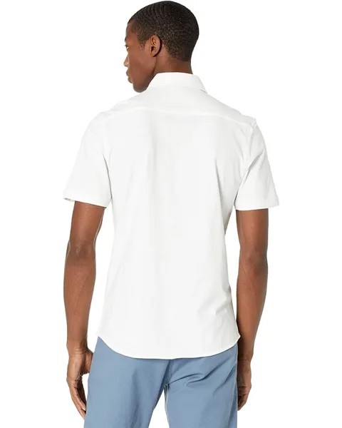 Рубашка Faherty Short Sleeve Knit Seasons Shirt, цвет White 1