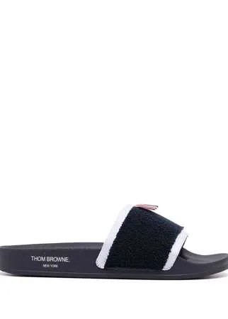Thom Browne шлепанцы с полосками RWB