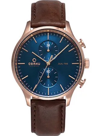 Fashion наручные  мужские часы Obaku V196GUVLRN. Коллекция Leather