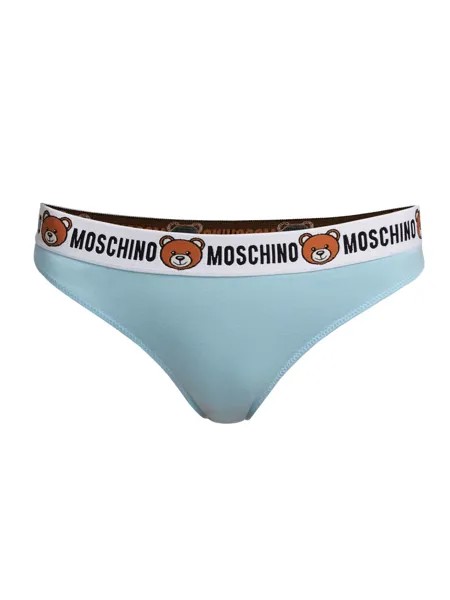 Трусики с логотипом Underbear Band Moschino, синий