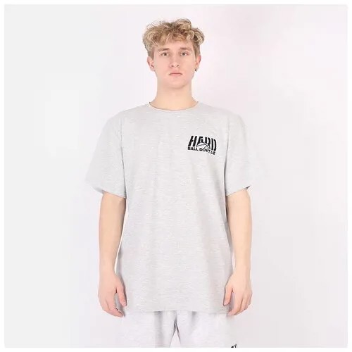 Футболка Hard, размер 2XL, серый