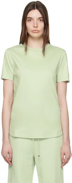 Зеленая футболка Tazzina пастельных тонов Max Mara Leisure