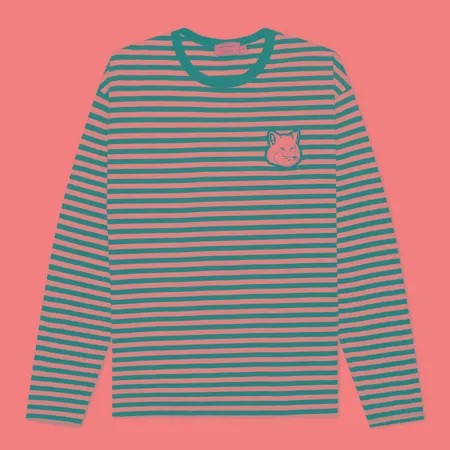 Мужской лонгслив Maison Kitsune Marin Regular, цвет синий, размер S