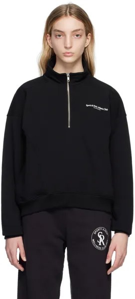 Черный свитер на молнии Sporty & Rich