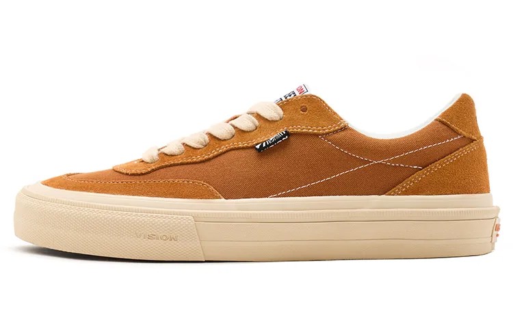 Кроссовки vision street wear Flat Top Skateboarding Shoes Unisex Low-top White, коричневый