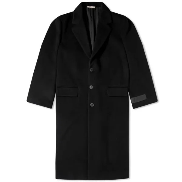 Велюровое пальто Valentino, черный