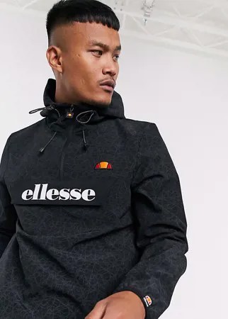 Черная куртка с молнией и светоотражающей отделкой ellesse эксклюзивно для ASOS-Черный