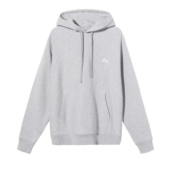 Худи Stussy Stock Logo Grey Heather