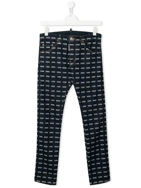 Dsquared2 Kids джинсы скинни с принтом Icon