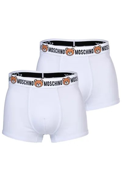 Боксеры с логотипом, 2 пары Moschino Underwear, белый