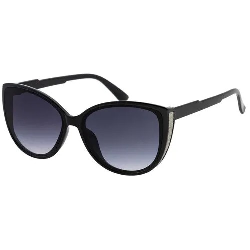 Солнцезащитные очки женские/Очки солнцезащитные женские/Солнечные очки женские/Очки солнечные женские/21kdglan905318c1vr черный/Vittorio Richi/Кошачий глаз/модные