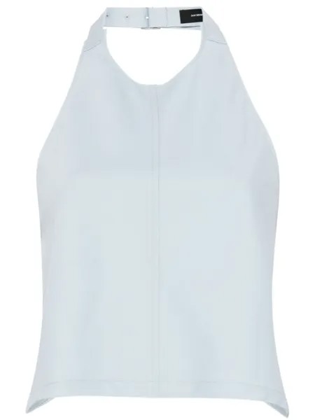 WARDROBE.NYC топ с вырезом халтер и открытой спиной, синий