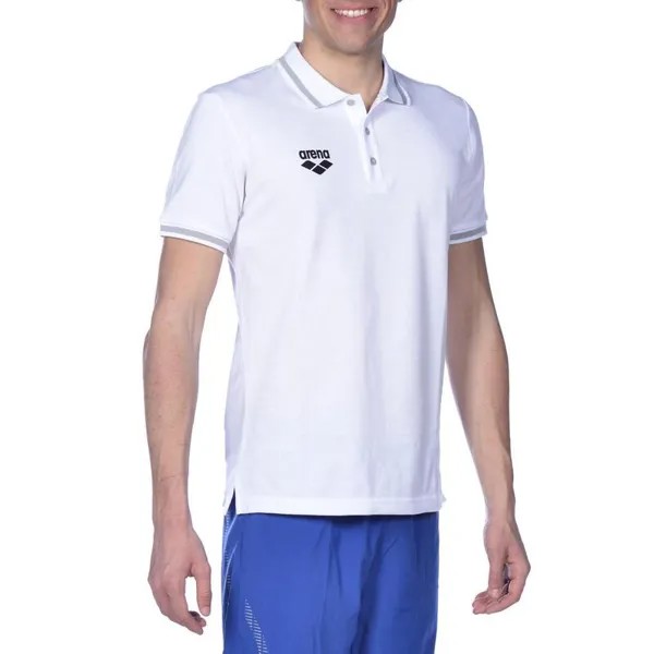 Рубашка-поло мужская Arena TL S/S POLO, цвет weiss