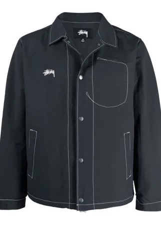 Stussy куртка-рубашка с логотипом