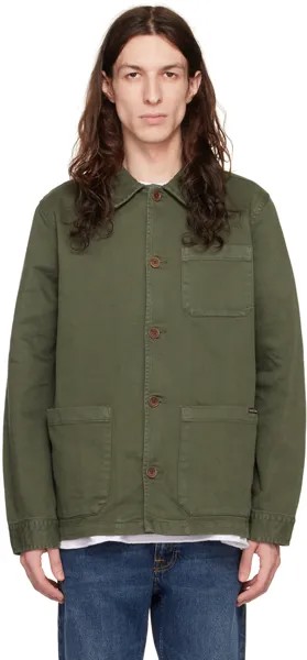 Рабочая куртка цвета хаки Barney Nudie Jeans