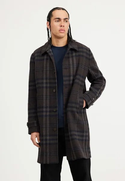 Пальто классическое Mckay Check Coat Les Deux, цвет coffee brown/dark grey