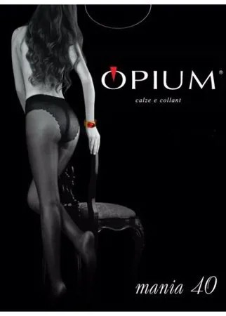 Колготки  Opium, 40 den, матовые, размер 3, черный