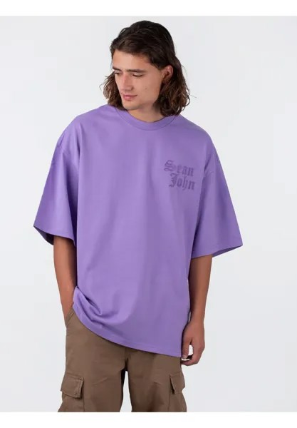 Футболка с принтом Old English Logo Yacht Club Tee Sean John, цвет lilac