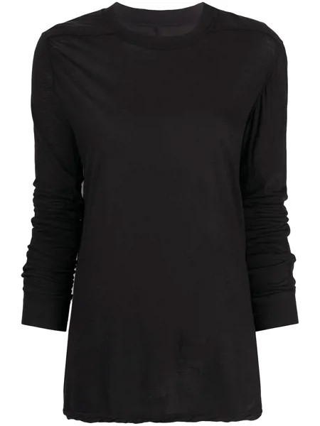 Rick Owens DRKSHDW футболка с драпировкой
