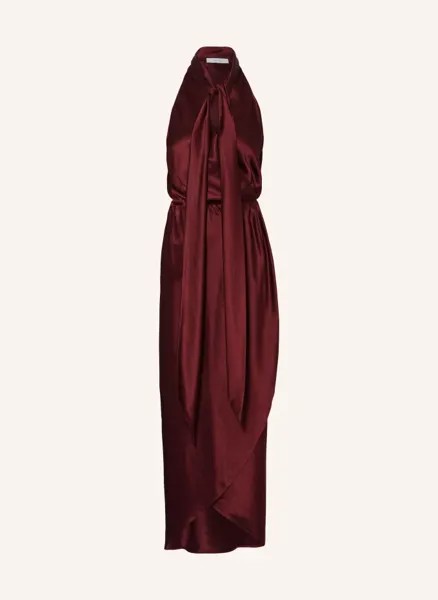 Платье-бантик tayla из атласа  Reiss, бордовый