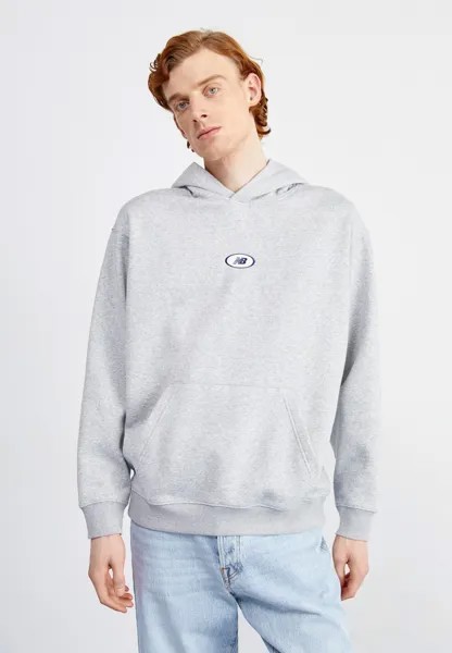 Толстовка HOOPS HOODIE New Balance, цвет athletic grey heather