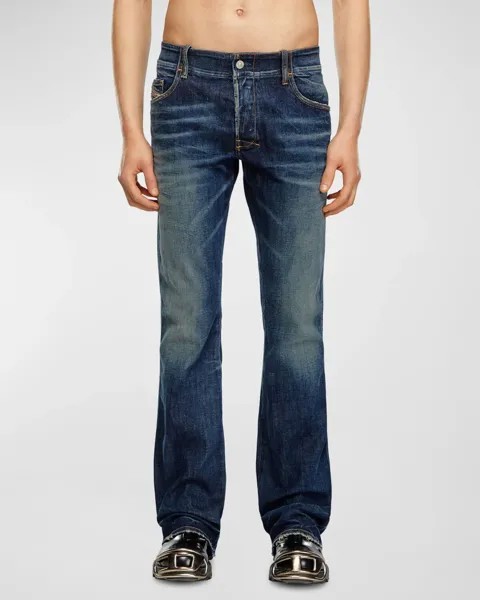 Мужские джинсы bootcut с пряжкой сзади Diesel, цвет Blue Denim